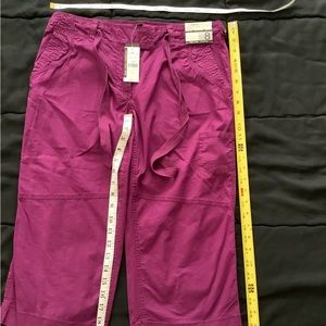 New York & Company purple capris sz 8